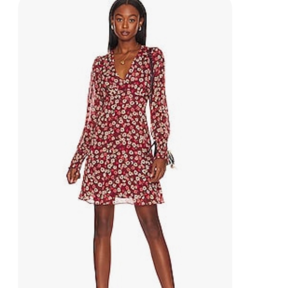 NWT BCBG Generation floral long sleeve A-line dress in Medium